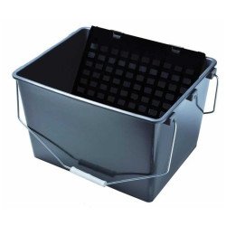 Cubeta plastico con rejilla 16L