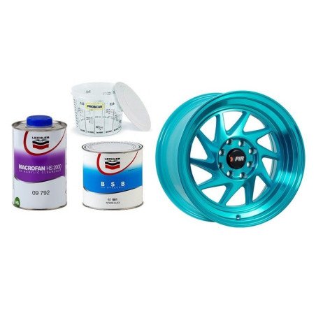 Combo pintura bicapa + barniz + catalizador: Colección "Techno"