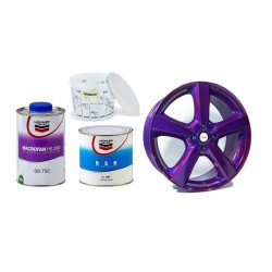 Combo pintura bicapa + barniz + catalizador: Colección "Camaleón"