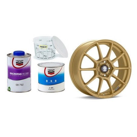 Combo pintura bicapa + barniz + catalizador: Colección "The Royals" 