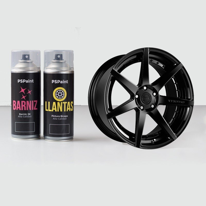 Kit spray pintura + barniz: Colección "Back in Black"