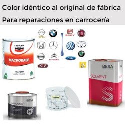 Combo pintura monocapa+catalizador+disolvente
