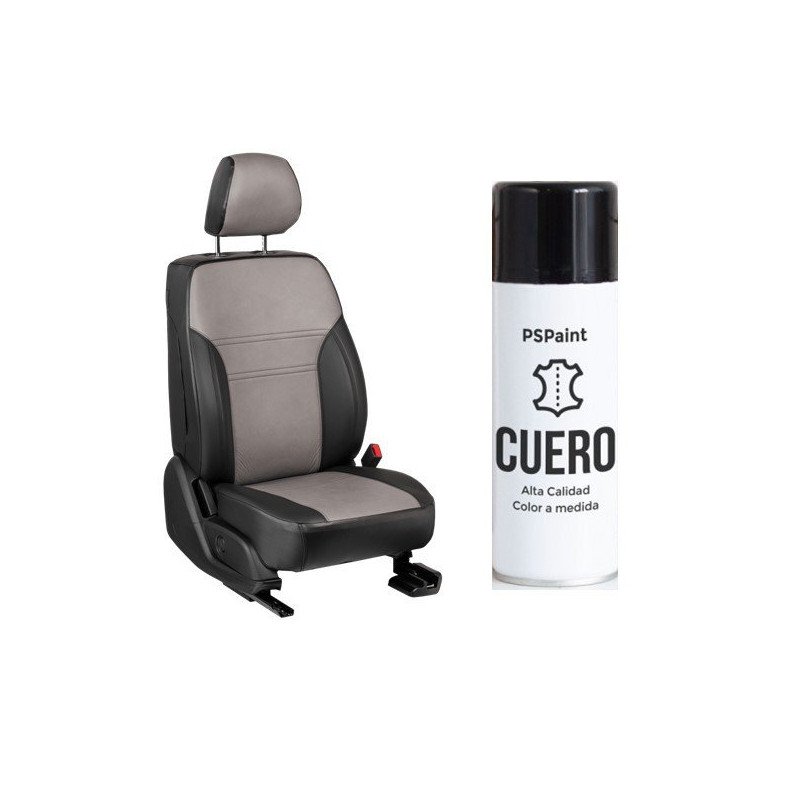 Spray pintura asientos de cuero y polipiel