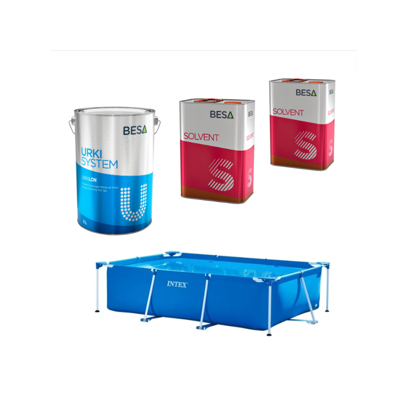 Combo pintura piscinas de lona PVC