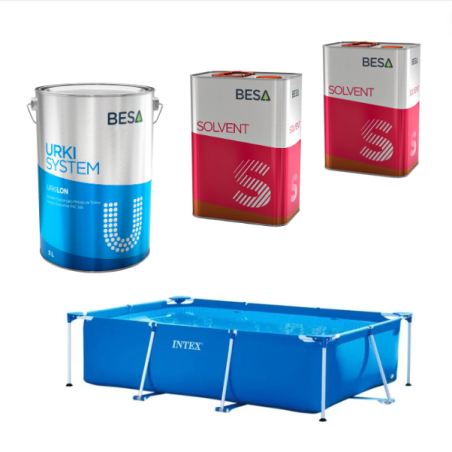 Combo pintura piscinas de lona PVC