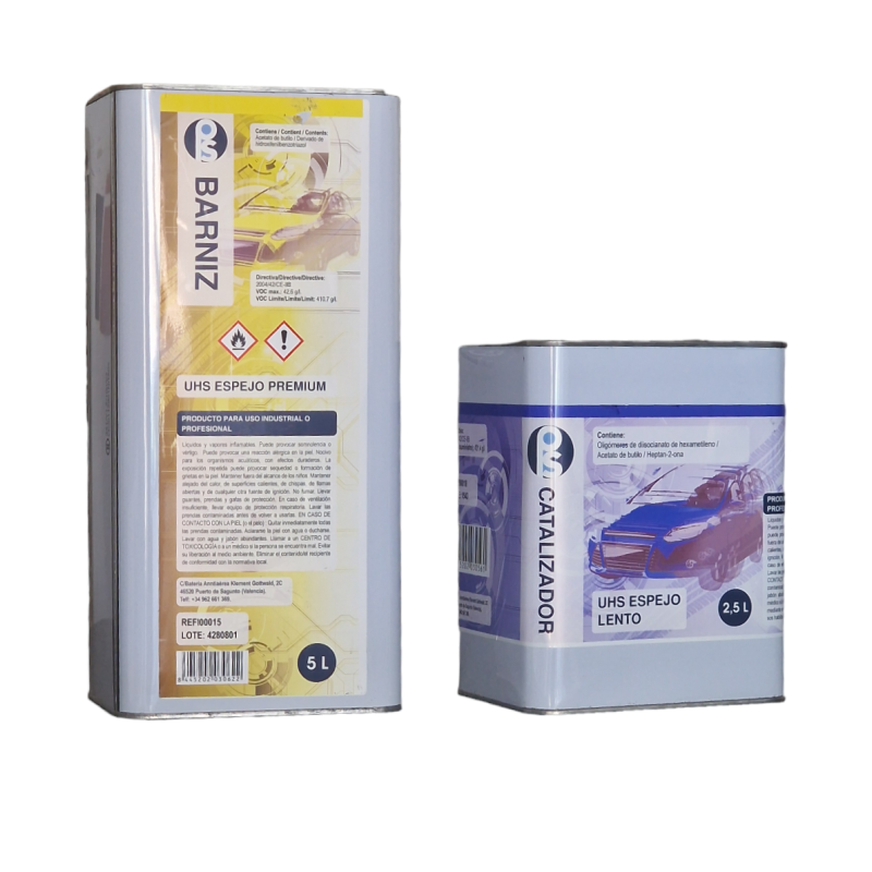 Combo Barniz UHS Espejo + Catalizador